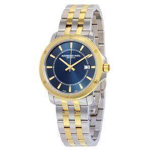 Raymond Weil Tango Blue Dial Two-tone Men's Watch - 5591-STP-50001 ($1475 MSRP)